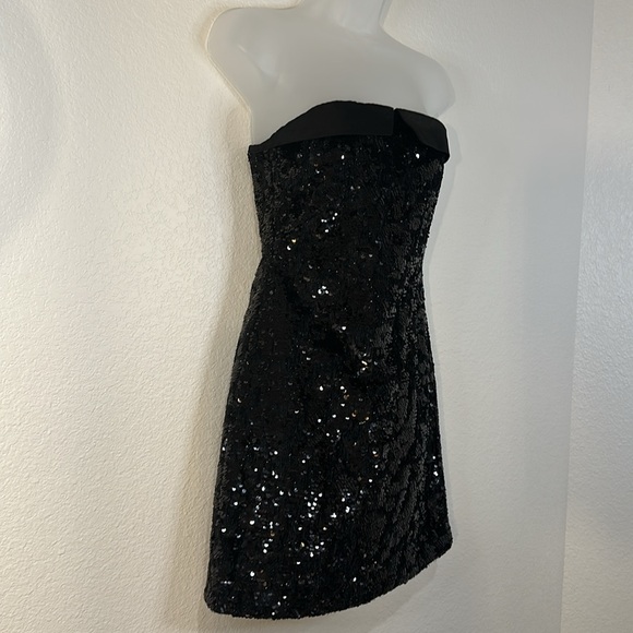 Revolve Le Superbe Nominee Tux Dress in Noir Cluster Shine Size 2 - Picture 9 of 15